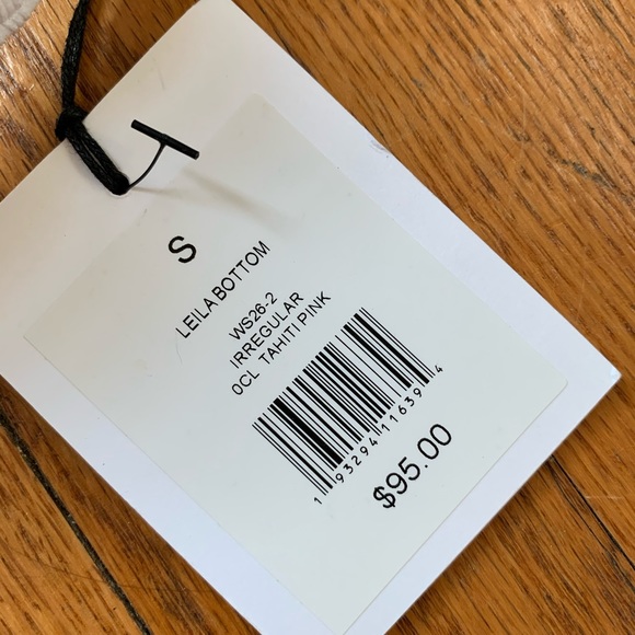 NWT Onia Leila Rib Bottom Tahiti Pink Size S - Picture 11 of 12